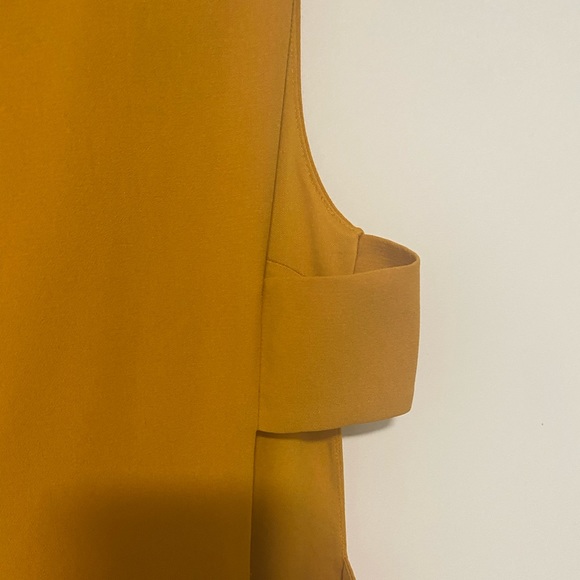 Forever 21 Side Cut Out Mustard Dress - Picture 7 of 10